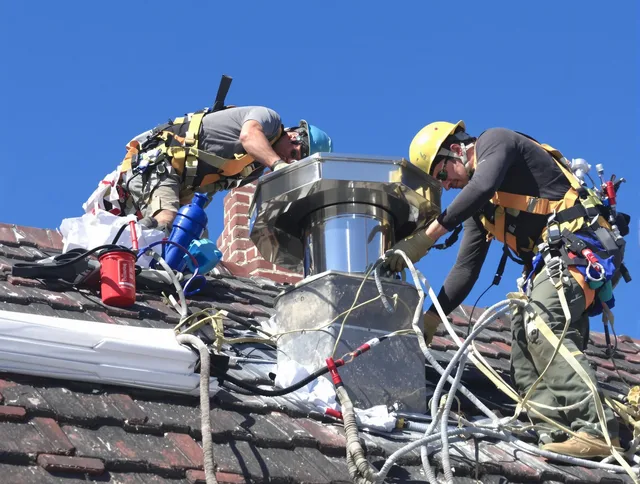 Protective chimney cap installed by North Haven Chimney Sweep in North Haven, CT