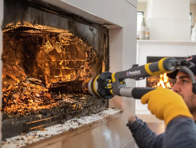 Professional chimney cleaning by North Haven Chimney Sweep in North Haven, CT