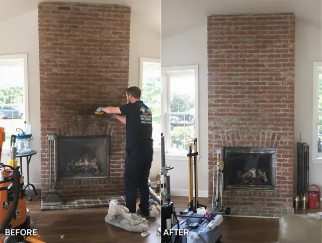 Finished chimney sweeping service by North Haven Chimney Sweep in North Haven, CT