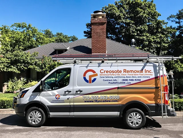 North Haven Chimney Sweep technician removing creosote safely in North Haven, CT