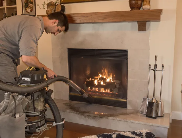 Routine fireplace upkeep by North Haven Chimney Sweep in North Haven, CT